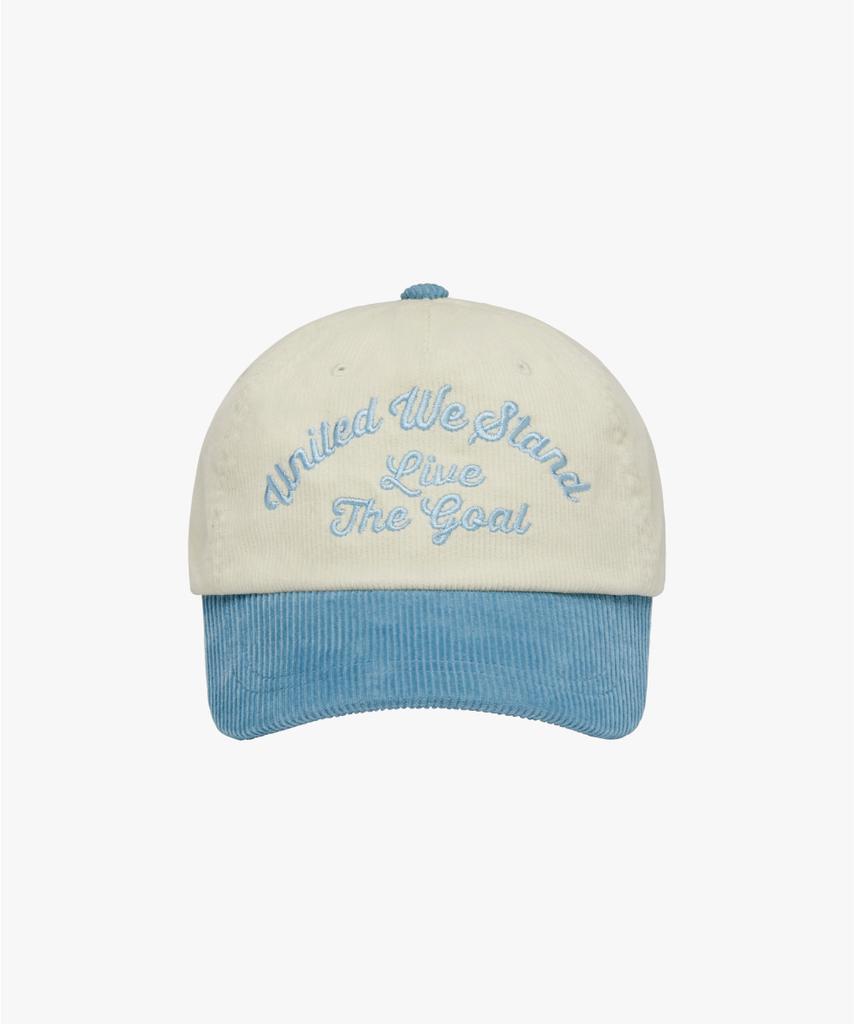 GOALSTUDIO Color Block Corduroy Cap-Sky Blue