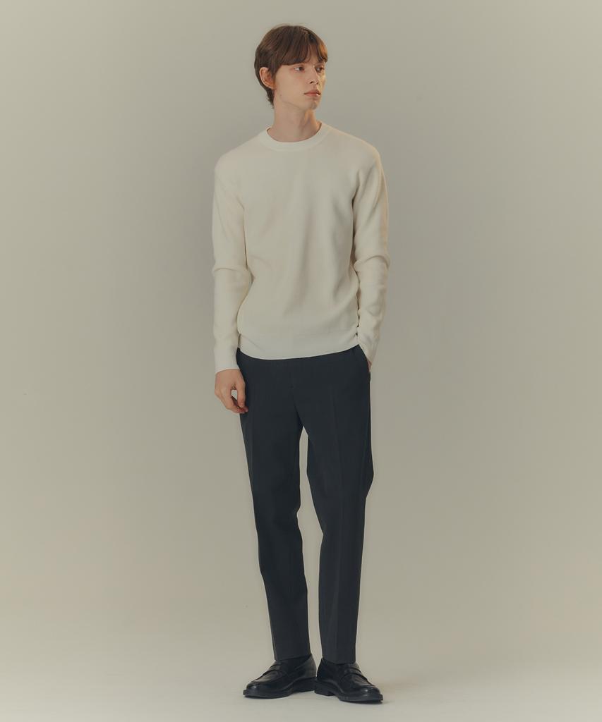 MINDBRIDGE Do Good_[Warm] Loose Tapered Banding Slacks - 2Color Mapt7102