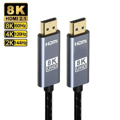 Kabel HDMI HMDI 2.1 8K 60 Hz 4K 120 Hz Weave kabel 48 Gb/s HDTV Splitter Switcher Video Audio kabel pro notebook TV Xbox Series Projektor Monitor