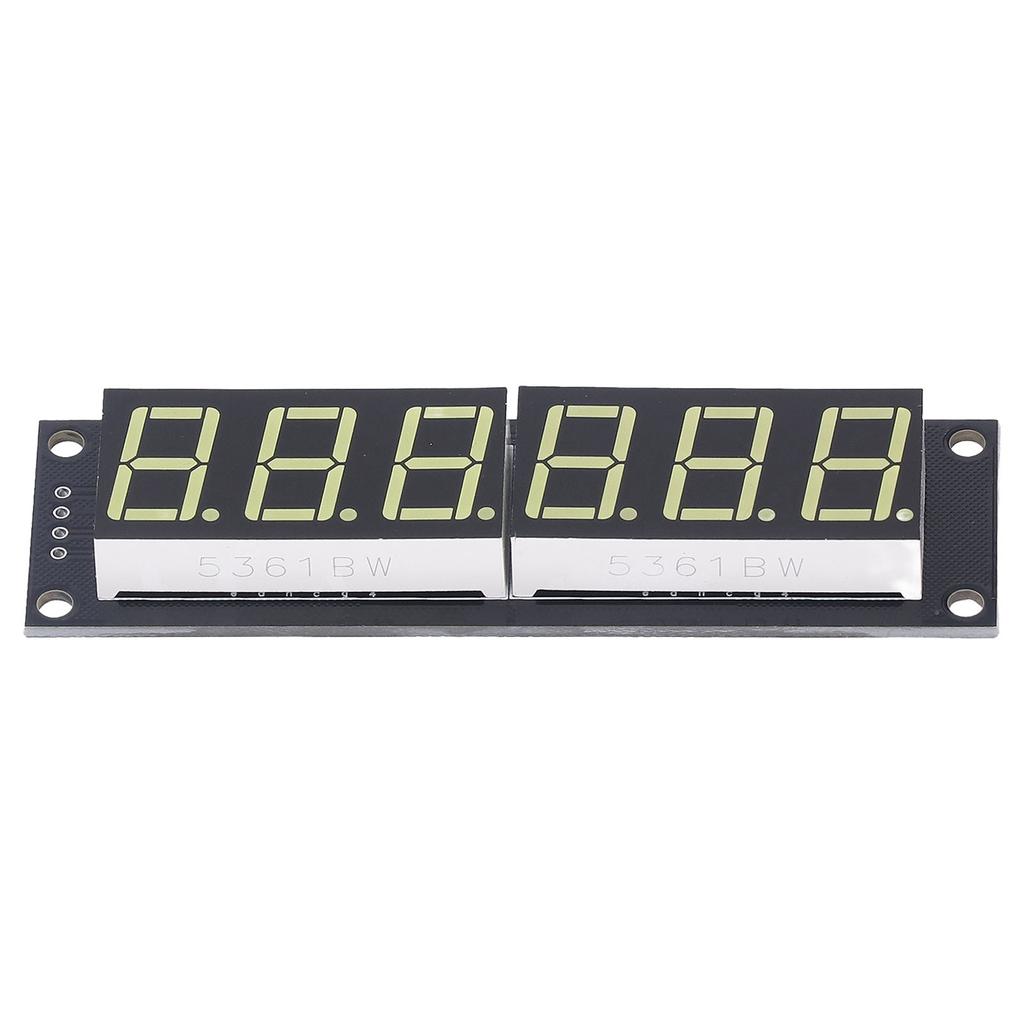 LED Display Digital Tube 6 Digit 7 Segment Decimal White Light Digital Display Module