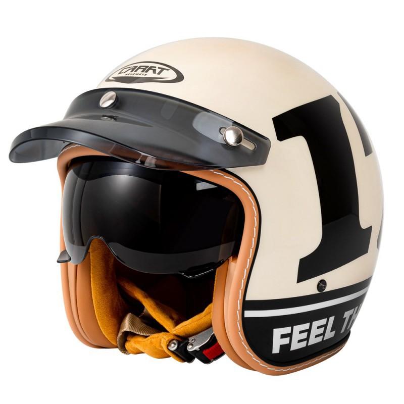 C500 White Competitive Motorcycle Helmet New National Standard Locomotive Lightweight Street Three-quarters Retro Half