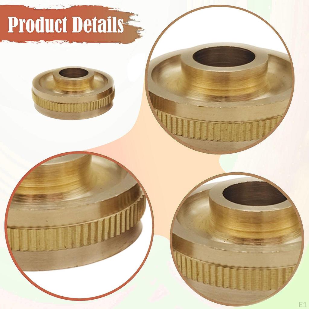 3 Pieces Tuba Valve Brass Instrument Piston Button Cap Covers Trombone Metal Parts Replacement