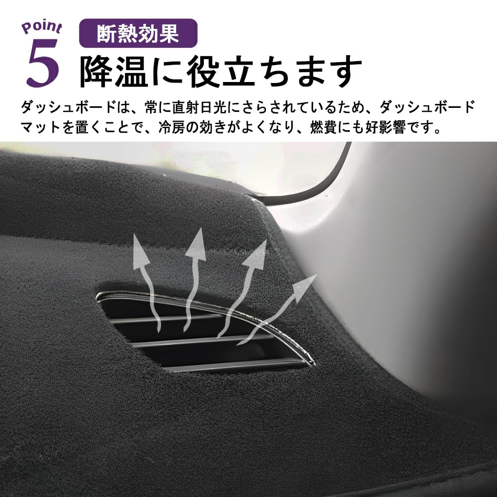 SAWAKAKI Toyota Harrier 80 Series Exclusive Dashboard Mat with HUD Sun Protection Deterioration Prevention Protective Mat Polyester Material Logo