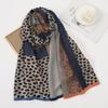 Leopard Print Hijab Scarf For Muslim Women Cotton Linen Headscarf Shawl Wrap Elegant Malaysia Head Wraps Turban Foulard 180*70Cm