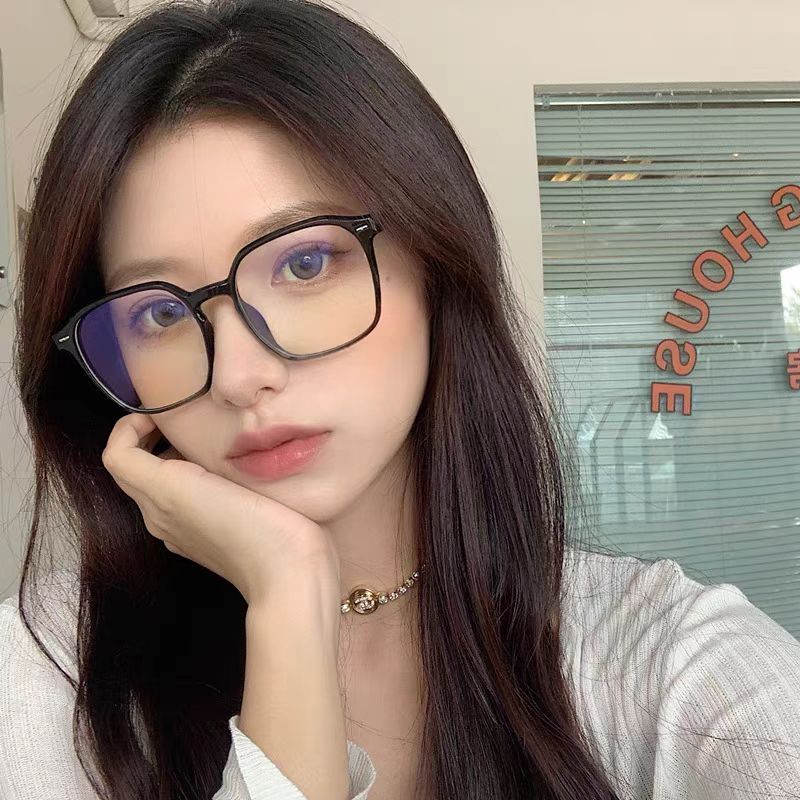 New Large Frame Unisex Anti Blue Light Eyeglass Frame Reading Glasses Men Women Fresh and Simple Style