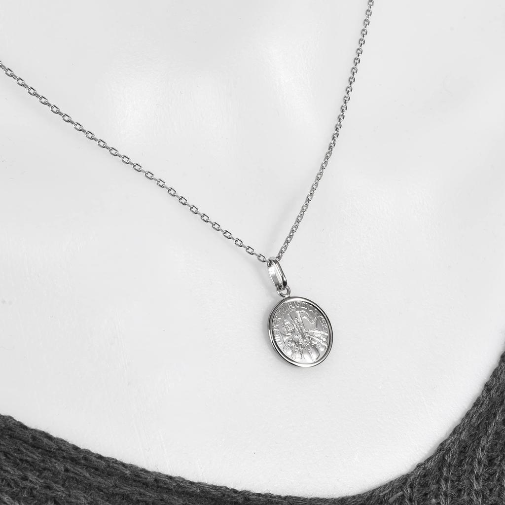 Pt999 Pure Platinum Coin Pendant Vienna Harmony Pt850 Simple Frame [Speranza] 1/25oz