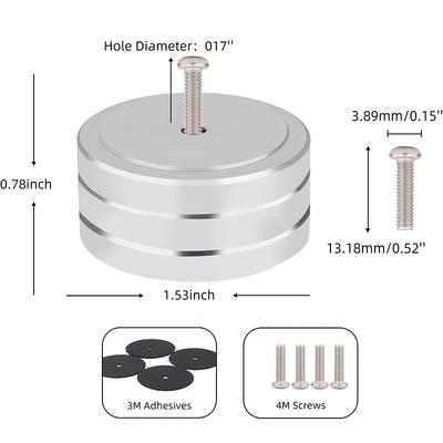 40*20mm Aluminum AMP Feet PC Chassis Speaker Cabinet Isolation Stand Base DAC Turntable Pad Cone Damper Shock Absorber Feet Pad
