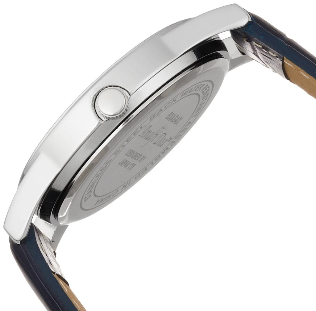 [Arias] Analogue Wristwatch, Leather Band, Waterproof, Men's, White, A33M27