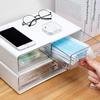 YGORTECH Drawer for Small Letter Set of Storage Storage Document Stationery Small Item Desk Office Tabletop Organization Items, Case, 2, Case, Box,