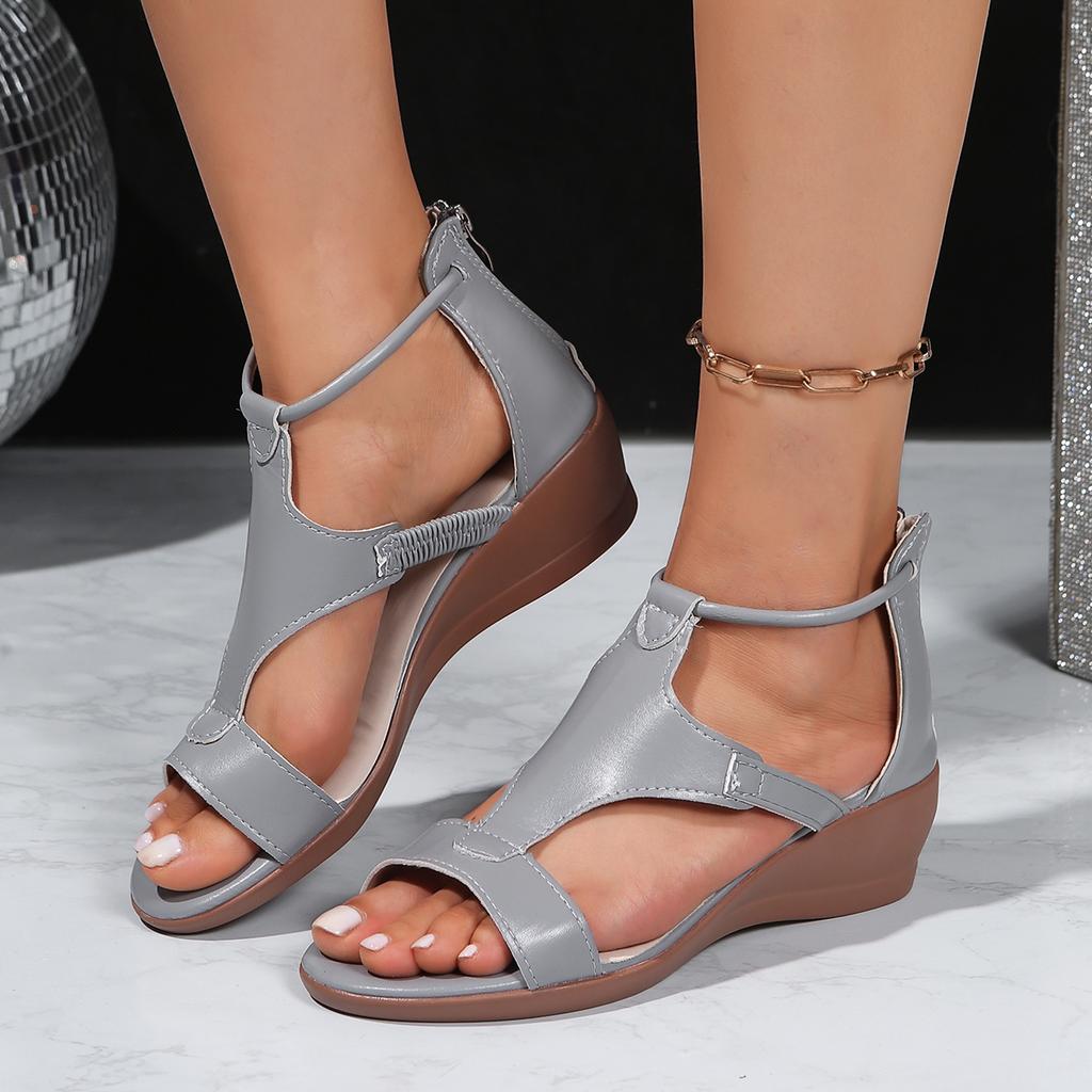 Fashion Women Wedge Sandals 2025 New Soft Bottom Beach Shoes Retro Casual Platform Shoes Woman Comfort Summer Plus Size Ladies Sandals