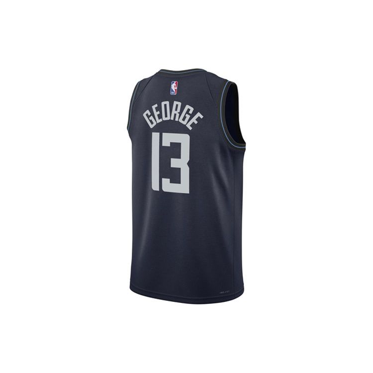 Nike Paul George No. 13 Clippers 2023-24 City Edition Jersey Men Tops Black Grey DX8505-419