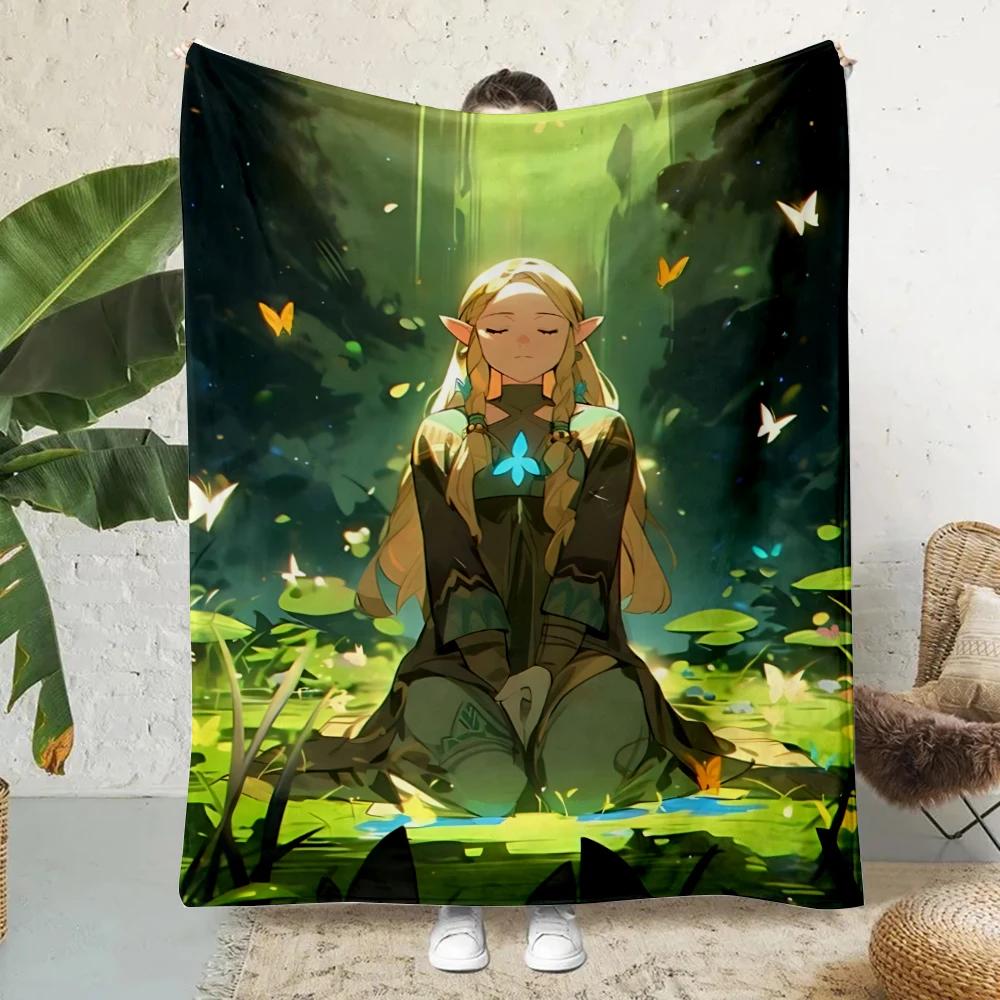 Hot Game Z-ZeldaPrinted Blanket Picnic Blankets Warm Blanket Soft and Comfortable Blanket Home Travel Birthday Gift