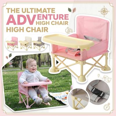 Tragbarer Klappstuhl für Kinder mit abnehmbarem Tablett für Camping und Gartenessen Leichtes und kompaktes Design für einfachen Transport und Lagerung