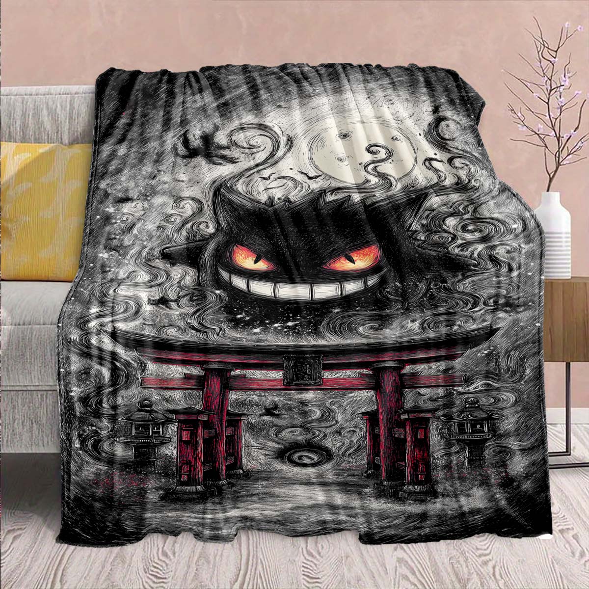 

Pokémon Anime Flannel Blanket - Soft Warm Perfect for Sofa, Bedding Camping Travel Office Home Decor -QJY 75x90cm