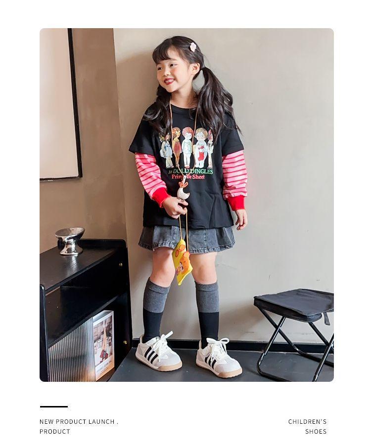 Autumn 2025 Kids' Sneakers: Korean Fashion Girls' Forrest Gump Style, Medium & Large Sizes, German Training & Casual Shoes