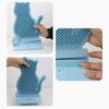 Kitten Shape Cats Massager Toy for Short Long Haired Cats Self-message Brush Tool
