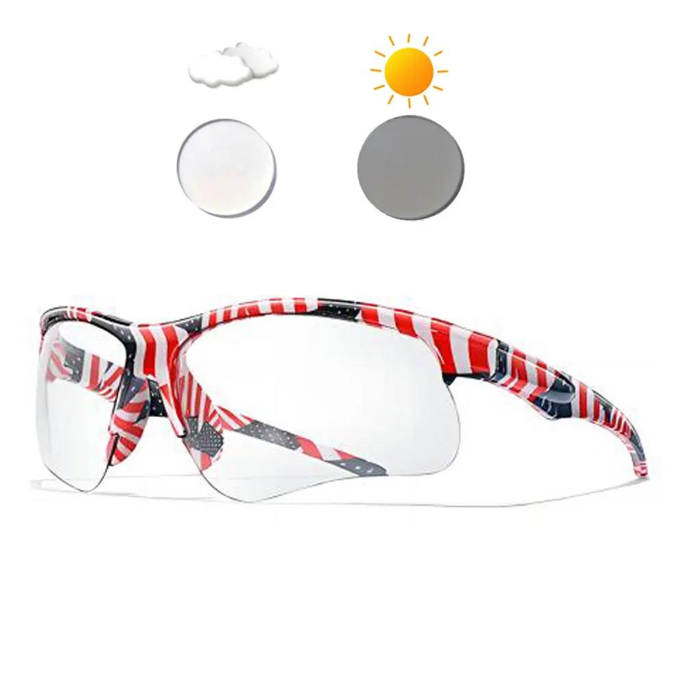 

New Photochromic Cycling Sunglasses Men Women Outdoor Mtb Bicycle Sun Glasses Running Eyewear Sports Bike Windproof Goggles,./;p