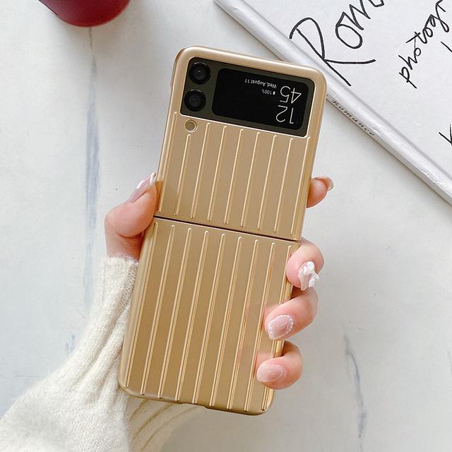 Candy Color Trunk Phone Case For Samsung Galaxy Z Flip 3 5g Hard Pc Back Cover For Galaxy Z Flip3