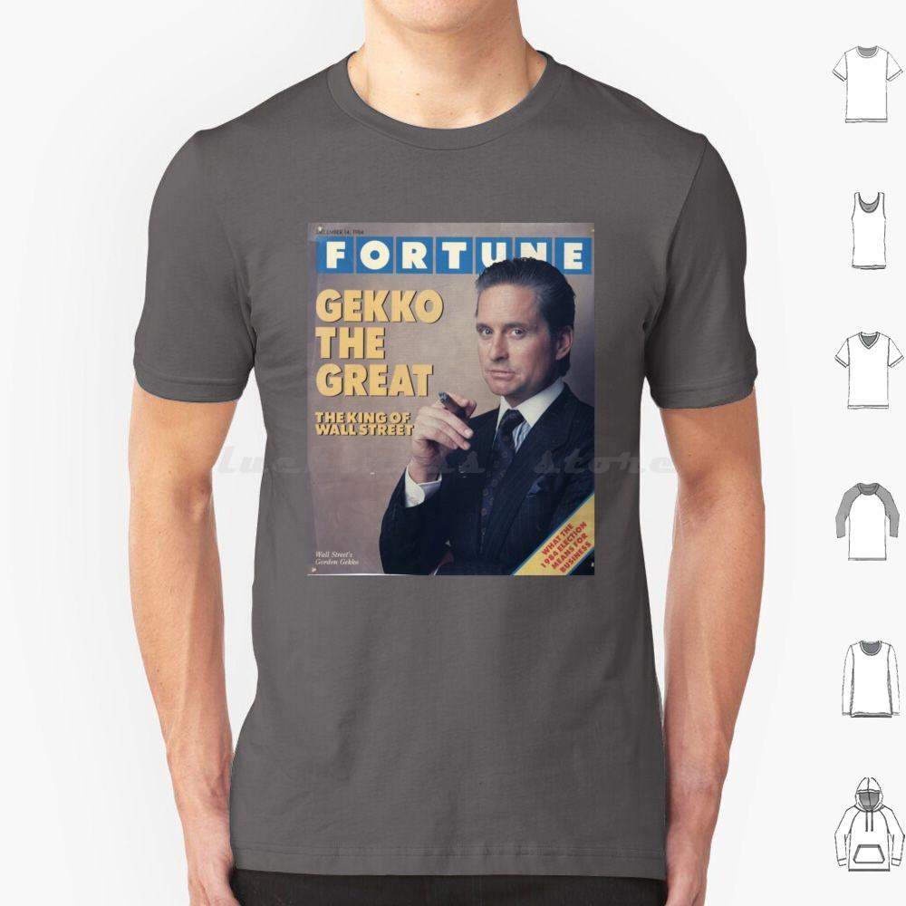 Gordon Gekko Fortune Magazine T Shirt Big Size 100 Cotton Gordon Gekko Gekko Fortune Wall Street Michael Douglas Finance