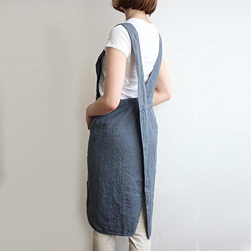 Lino E Lina Full Apron, Anita Abyss Blue, A451