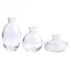 3-delige set Creatieve Glazen Vaas Minimalistische Bureau Decoratie Water Voedende Bloemen Groene Planten Gedroogde Bloemen Vaas Decoratie
