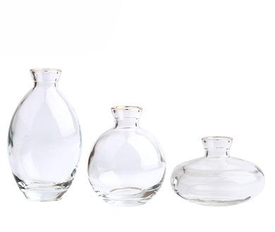 3-delige set Creatieve Glazen Vaas Minimalistische Bureau Decoratie Water Voedende Bloemen Groene Planten Gedroogde Bloemen Vaas Decoratie