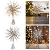 Christmas Tree Topper Exploding Star Ornament Party Props Friend Gifts Lighted Xmas Tree Decoration Glitter Starburst Treetop