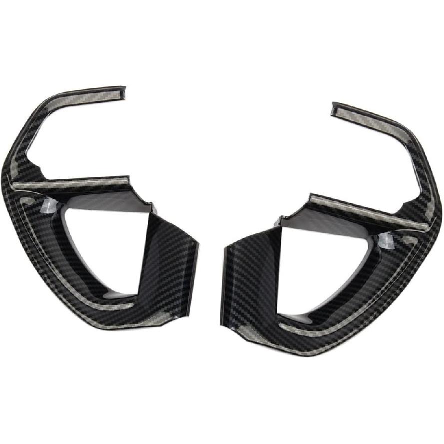 Carbon Fiber Steering Wheel Cover Molding Trims Accessories for Toyota Tundra 2022+ Sequoia 2023+ Tacoma 2024+ 4Runner 2025+