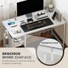 Computer Desk, with Power Sockets - White