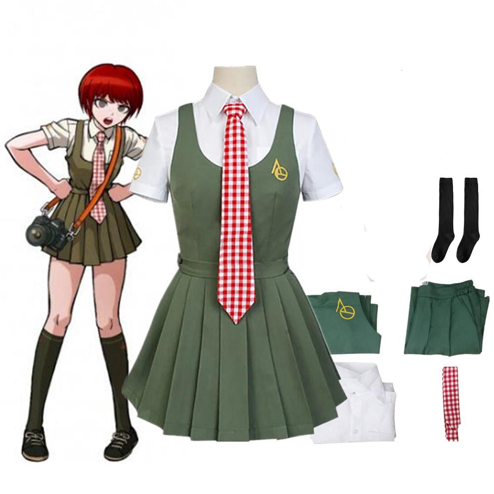 Anime Koizumi Mahiru Cosplay Kostuums Japanse Uniform Zeemanspak Dames Jurk Kleding Met Pruik XXL gray