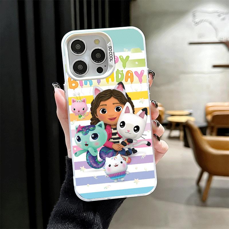 

G-Gabbys Dollhouse Cartoon Soft Phone Case for iPhone 15 16 17 Pro Max 17Air 16E 14 Plus 13 12 Mini Shockproof Cover Back Shell iPhone 14 Pro