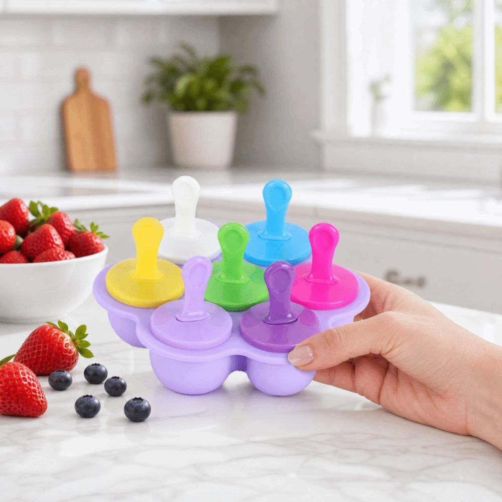 BPA Free Silicone Ice Cream Molds Reusable Silicone DIY Mold Ice Cream Making Mold  DIY Making