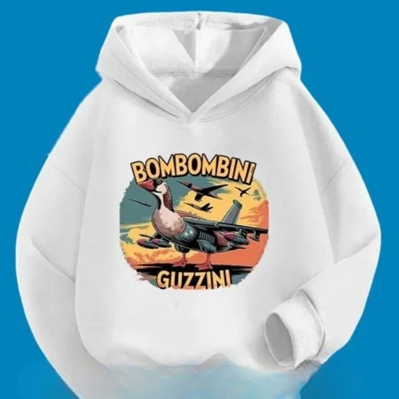 Autumn Winter Brainrot Kids Hoodies Cartoon Pattern Children Sweatshirt Tung Tung Sahur Casual Long Sleeve Tops Youth Clothing