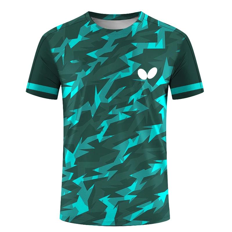 Summer New Men's Round Neck Short Sleeve 3D T-Shirt Quick Dry Ball Dress Print Loose Breathable Comfortable Top