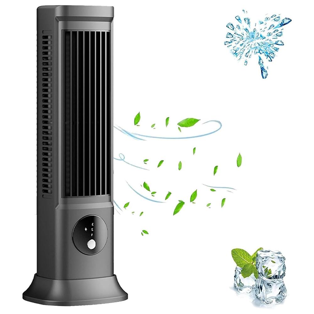 

Tower Fan Bladeless Oscillating Cooler Rechargeable Air Circulator Fan with 3 Modes for Room Home Office Type A