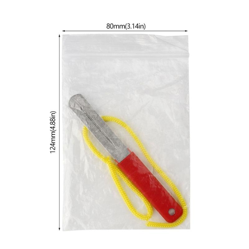 2Pcs Fish Hook Sharpener Grinding Stone Portable Hook Grinding Tool Double Sided Fishing Hook Sharpening File