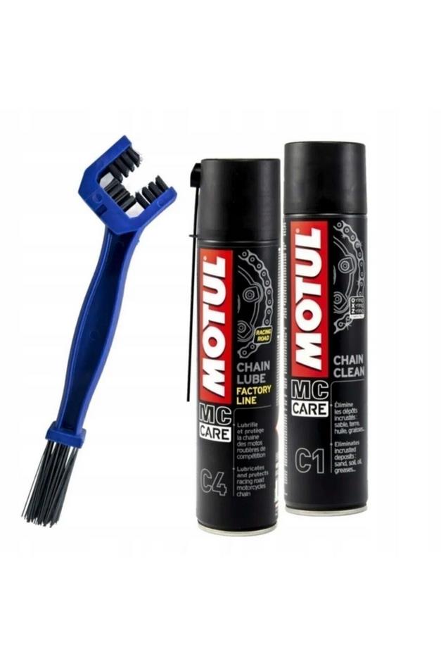 

Motul C1 + C4 + Набор для ухода за цепью щеток