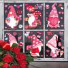 Valentine's Day Insulation Electrostatic Window Sticker Goblin Dwarf Dwarf Showcase Doors and Windows Glass