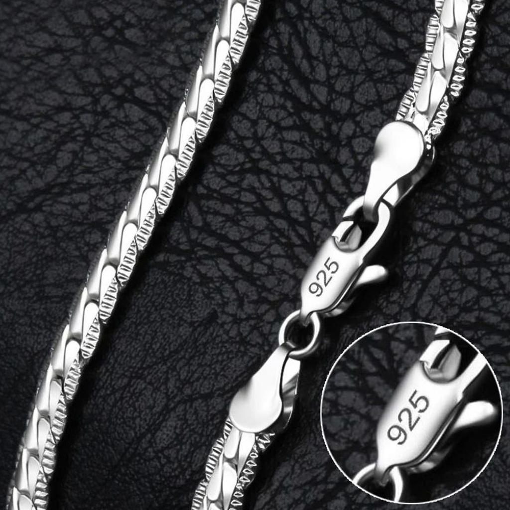 Copper 8/16/18/20/22/24 Inch 6mm Side Chain Necklace Bracelet For Woman Men Fashion Charm Wedding Jewelry