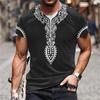 Summer Retro African Ethnic Style 3D Print T-Shirts Men Women Vintage T Shirt Short Sleeve Oversized Kids Tees Tops Man Clothing
