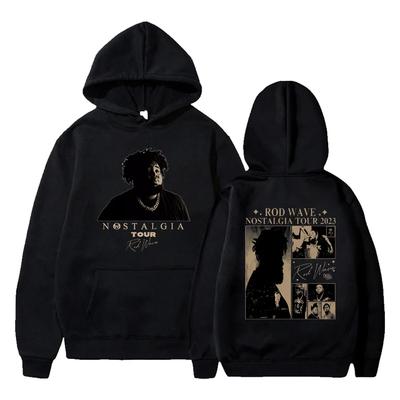 Sudadera con capucha de rapero Rod Wave, ropa de calle, sudadera con capucha Y2k, sudadera informal Harajuku, sudadera de polar de gran tamaño, sudadera con capucha estampada de manga larga