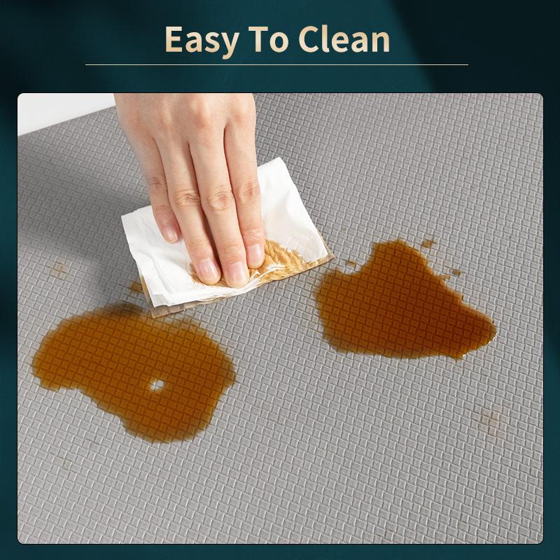 Pvc Kitchen Leather Carpet Waterproof And Oil -Proof Dining Room Long Floor Mat Home Balcony Corridor Living Room Decor Door Mats