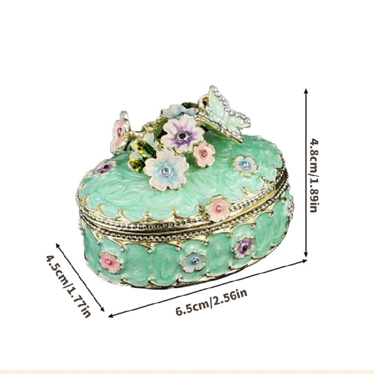 Sophisticated Floral Themed Jewelry Presentation Case For Organizing Rings And Small Items