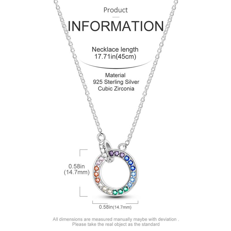 Original Necklace 925 Sterling Silver CZ Simple Heart Chain Necklace For Women Fit Original Charm Beads DIY Making Jewelry Gift