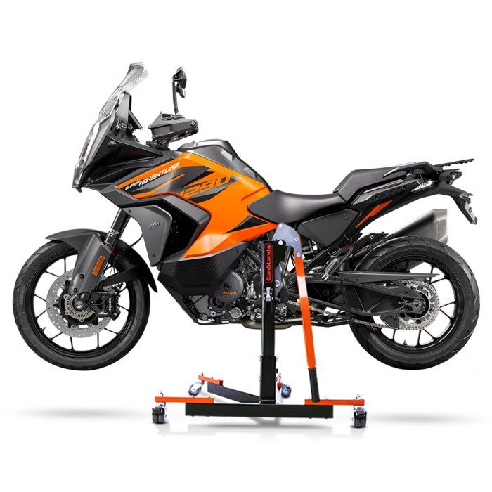 Bequille d'atelier Centrale Power Evo pour KTM 1290 Super Adventure S 21-24 orange