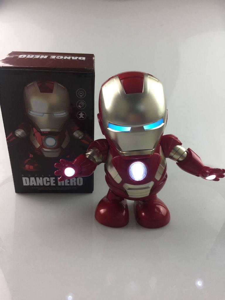 TikTok Dancing Iron Toy: Musical Light-Up Robot for Kids