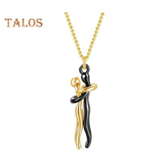 

Ожерелье для объятий в виде пары, романтическое ожерелье с символом любви, подарок на годовщину Дня святого Валентина для жены, девушки, свиданий, повседневной одежды, украшения на шею C