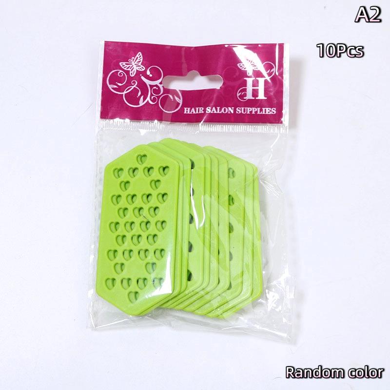 10Pcs Perming Needles Perming Traceless Spacer Pad Heatproof Plastic Pins Perming Clips Hairdressing Tools Styling Accessories as the picture