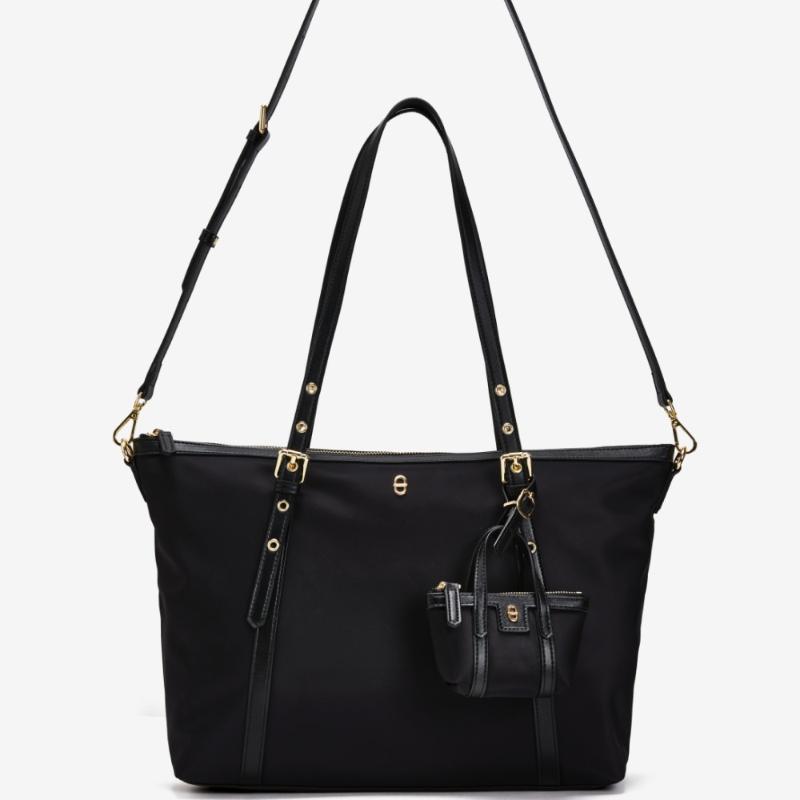 ESquire Collection Women S Recent Nylon Lightweight Shoulder Bag Black