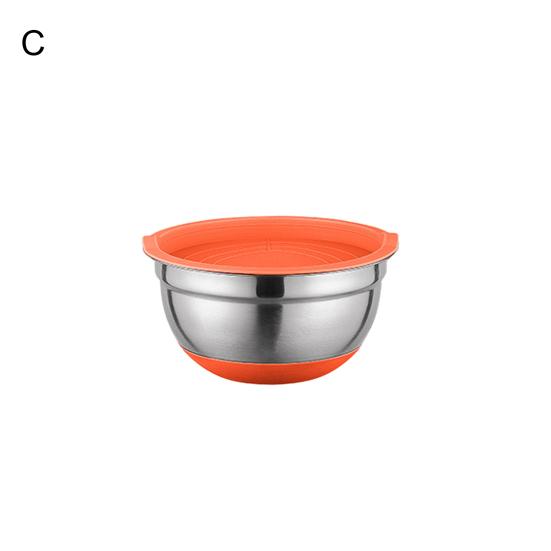 Μπολ ανάμειξης με Σετ καπακιού Μεγάλης χωρητικότητας Αντιολισθητική κάτω στιλβωμένη επιφάνεια Εύκολη στο καθάρισμα Μπολ Σαλάτα Κουζίνα Οργανωτής αποθήκευσης τροφίμων